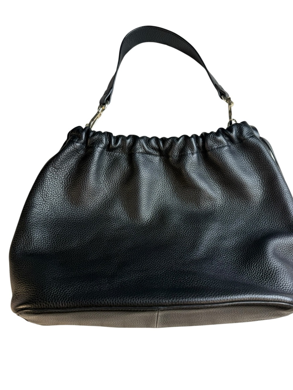 Vince Camuto Black Pebbled Leather Maxi Hobo Shoulder Bag Large - Picture 4 of 11